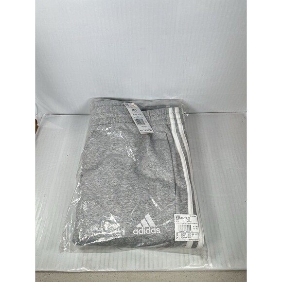 Size 4XLT Adidas Essentials Fleece Tapered Cuff Men’s Pants IJ6494 Gray NEW - Picture 3 of 4